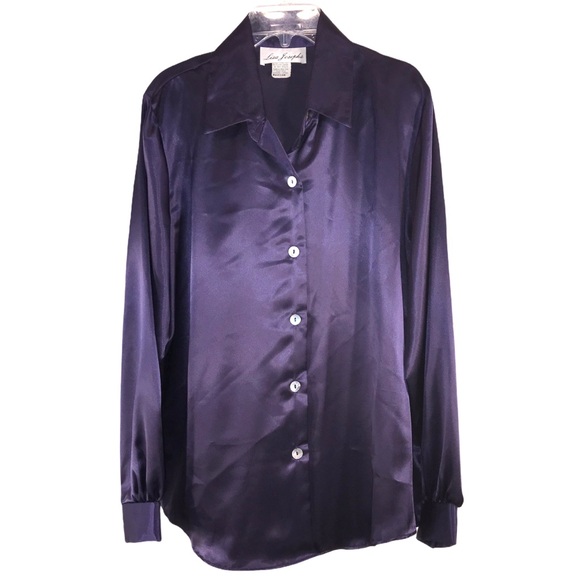 Purple Satin Fancy Blouse - Picture 8 of 8